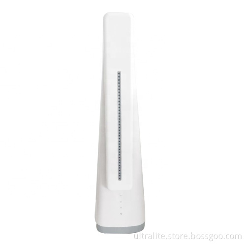Dimmable 7 Levels Touch Switch Light Led Folding Table Lamps With Bladeless Fan